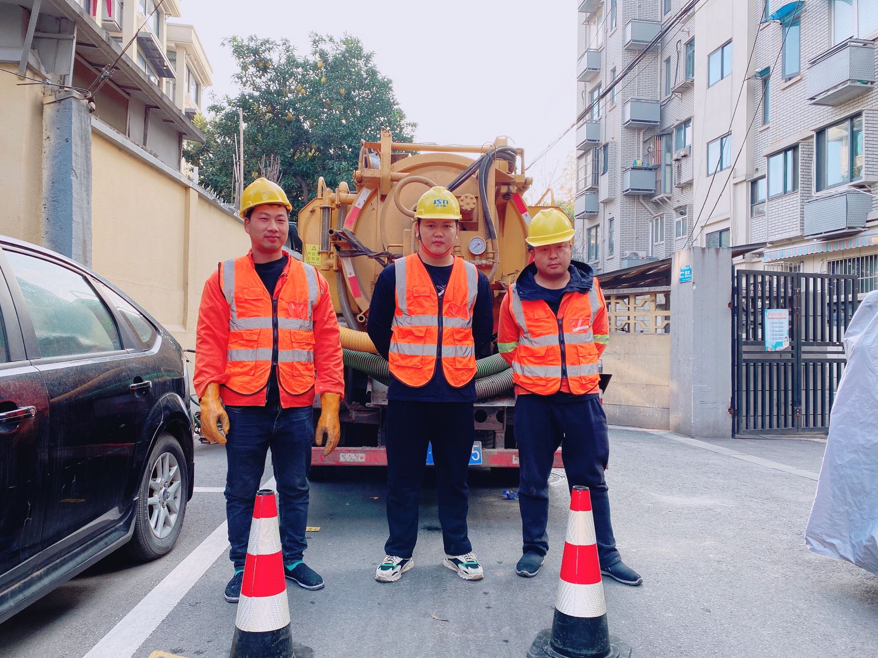 句容南京某小区管道清淤检测施工