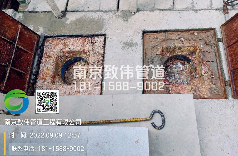 句容工地食堂隔油池油污清理施工现场